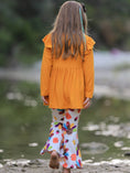 Load image into Gallery viewer, Fall Halloween & Thanksgiving Pumpkin Turkey Print Girls Long Sleeve Set
