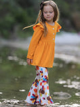 Load image into Gallery viewer, Fall Halloween & Thanksgiving Pumpkin Turkey Print Girls Long Sleeve Set
