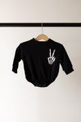 Load image into Gallery viewer, Sweatshirt Romper | Midnight Skelly
