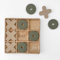 Load image into Gallery viewer, Silicone & Beechwood Tic Tac Toe
