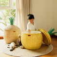Load image into Gallery viewer, Pineapple Storage Basket Large - Yellow
