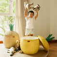 Load image into Gallery viewer, Pineapple Storage Basket Large - Yellow
