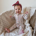 Load image into Gallery viewer, Candy Cane Lane Bamboo Zippy Pajamas
