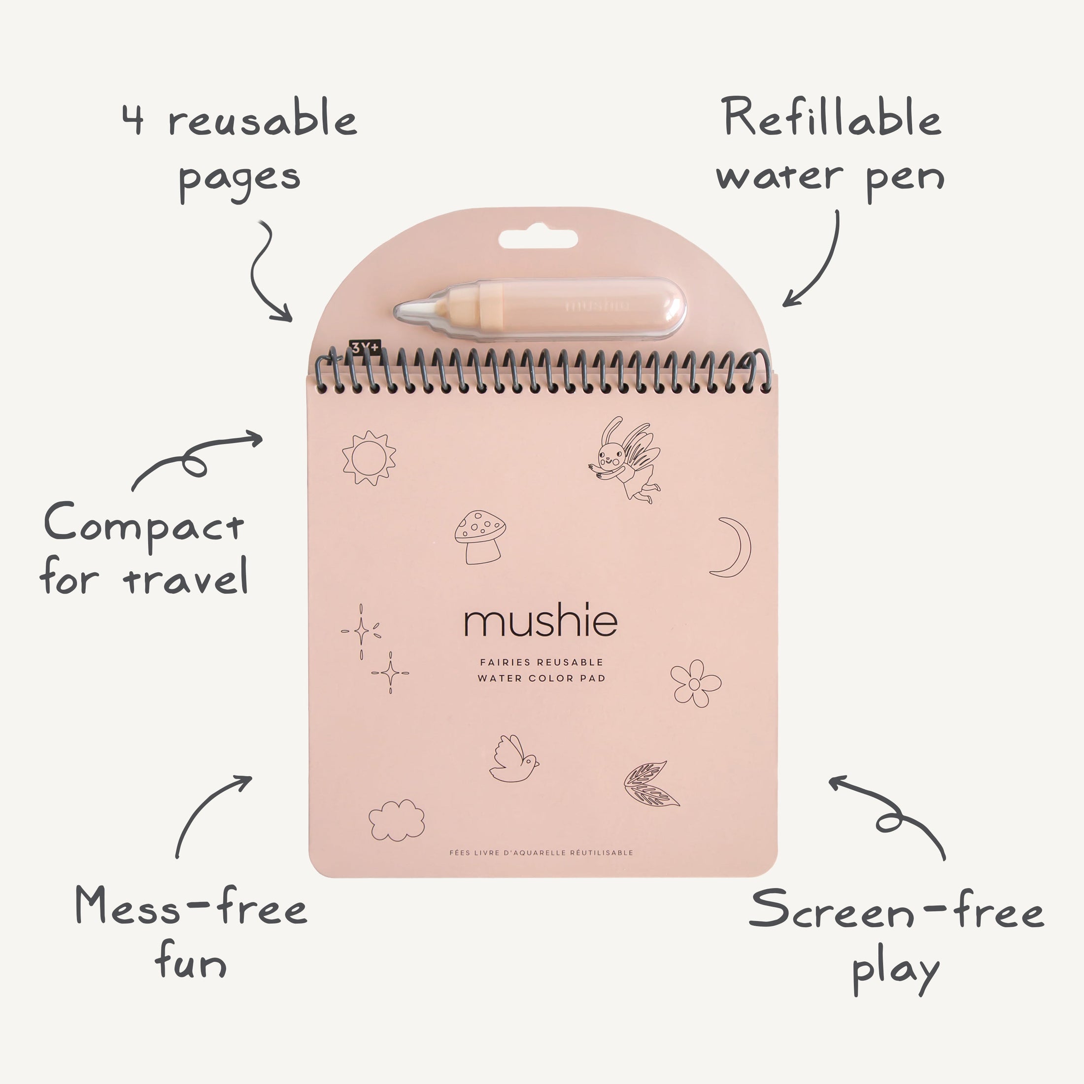 Fairies Reusable Water Color Pad