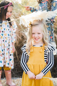 Load image into Gallery viewer, Mustard Faux Suede Pinafore
