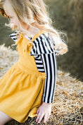 Load image into Gallery viewer, Mustard Faux Suede Pinafore
