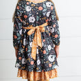 Load image into Gallery viewer, Fall Mustard Pocket Tie Dress
