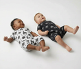 Load image into Gallery viewer, Bamboo Shorty Romper  | Palm Style Black
