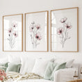 Load image into Gallery viewer, Floral Minimalist Art Posters. 3 Piece Wall Decor
