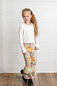 Load image into Gallery viewer, Flower Double Ruffle Jeans
