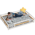 Load image into Gallery viewer, Full-Size Montessori Floor Bed with Strong Slatted Frame
