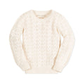 Load image into Gallery viewer, Balloon Sleeve Organic Pointelle Sweater - Baby
