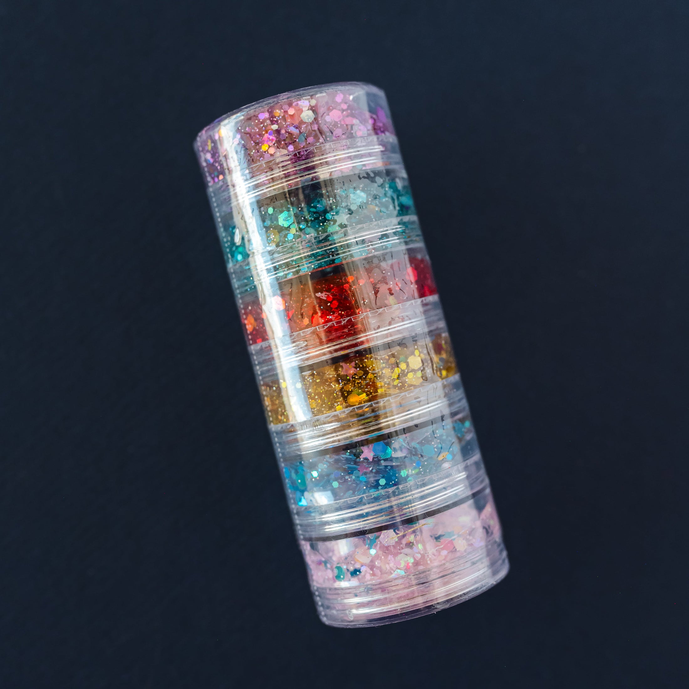 Jewel Tones Hair Glitter Stack