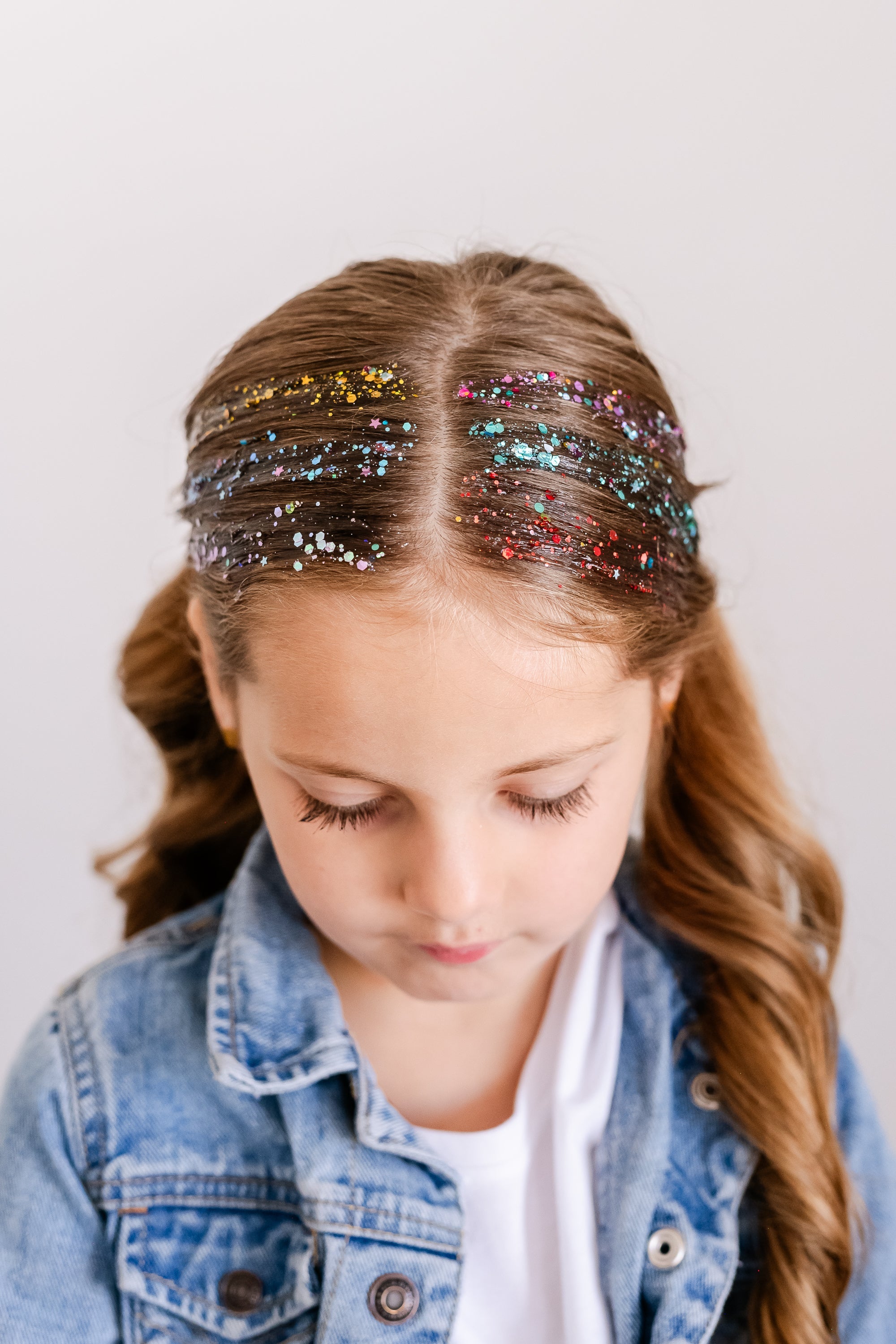 Jewel Tones Hair Glitter Stack