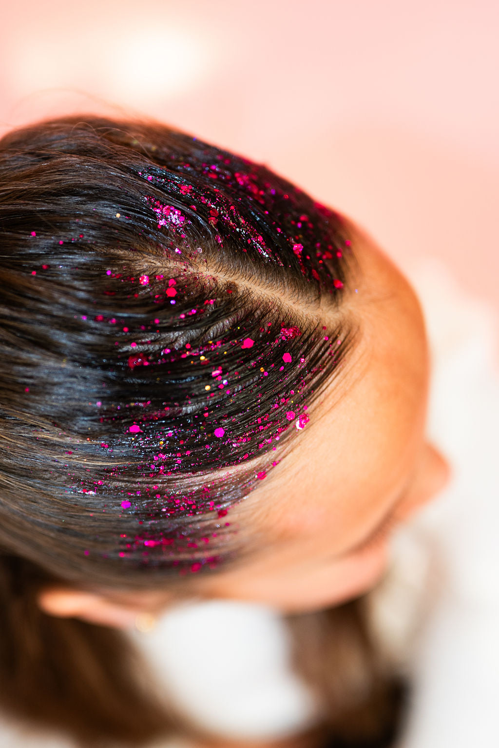 Bright Pink Hair Glitter