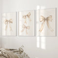 Load image into Gallery viewer, Trendy Aesthetic Bows Nursery Wall Art Set Poster
