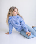 Load image into Gallery viewer, Harper Blue Bow Sweater
