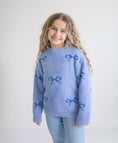 Load image into Gallery viewer, Harper Blue Bow Sweater
