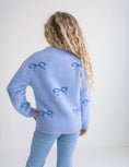 Load image into Gallery viewer, Harper Blue Bow Sweater
