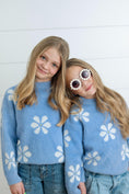 Load image into Gallery viewer, Harper White Daisy Sweater
