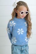 Load image into Gallery viewer, Harper White Daisy Sweater
