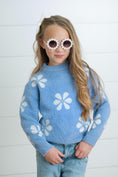 Load image into Gallery viewer, Harper White Daisy Sweater
