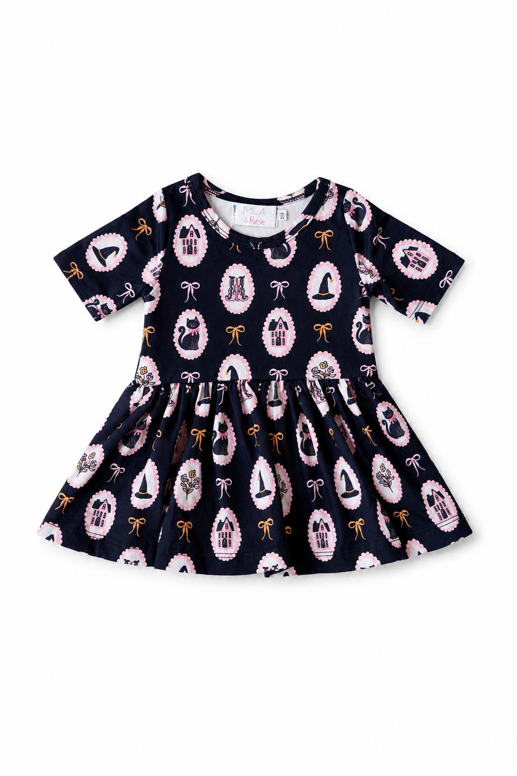 Hocus Pocus 3/4 Sleeve Twirl Bodysuit