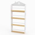 Load image into Gallery viewer, House-Shaped Kids Bookshelf with Anti-falling Baffles-White

