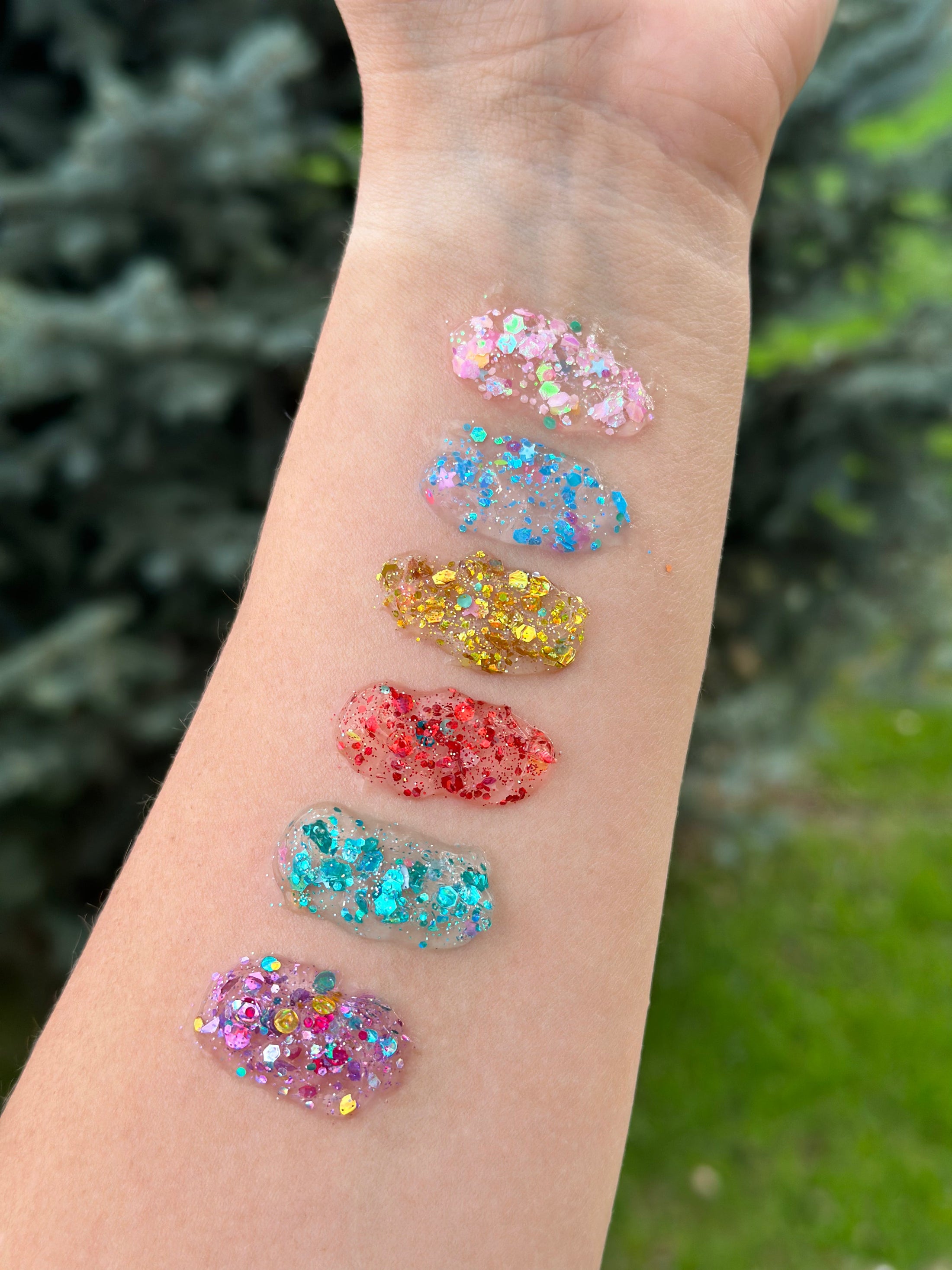 Jewel Tones Hair Glitter Stack