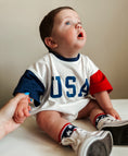 Load image into Gallery viewer, USA Colorblock T-Shirt Romper
