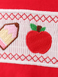 Load image into Gallery viewer, Boys Back to School Pencil Apple Applique Plaid Shorts Set
