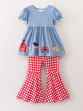 Load image into Gallery viewer, Girls Farm Animals Bell Bottoms outfit
