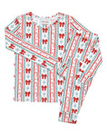 Load image into Gallery viewer, Bamboo Two Piece Set | Retro Candy Cane
