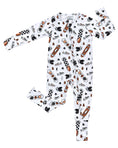 Load image into Gallery viewer, Bamboo Zip Romper | Sk8er
