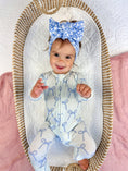 Load image into Gallery viewer, Blue Belle Ribbed Bamboo Zippy Pajamas
