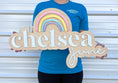 Load image into Gallery viewer, Custom 3D Wooden Name Sign with Designs of your choice
