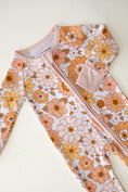 Load image into Gallery viewer, Bamboo Zip Romper |  Sweet Blossom
