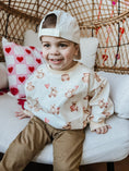 Load image into Gallery viewer, Teddy Bear Hearts Crewneck Sweatshirt
