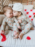Load image into Gallery viewer, Mama Tattoo Hearts 2pc Bamboo Pajamas

