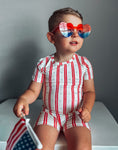 Load image into Gallery viewer, Stars & Stripes 2pc Bamboo Pajamas
