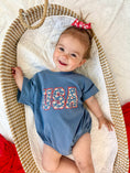 Load image into Gallery viewer, USA Daisy Oversized T-Shirt Romper
