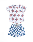 Load image into Gallery viewer, Cargo Shorts Set | Patriotic Vibes
