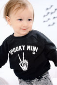 Load image into Gallery viewer, Organic Cotton Spooky Mini Crewneck Sweatshirt
