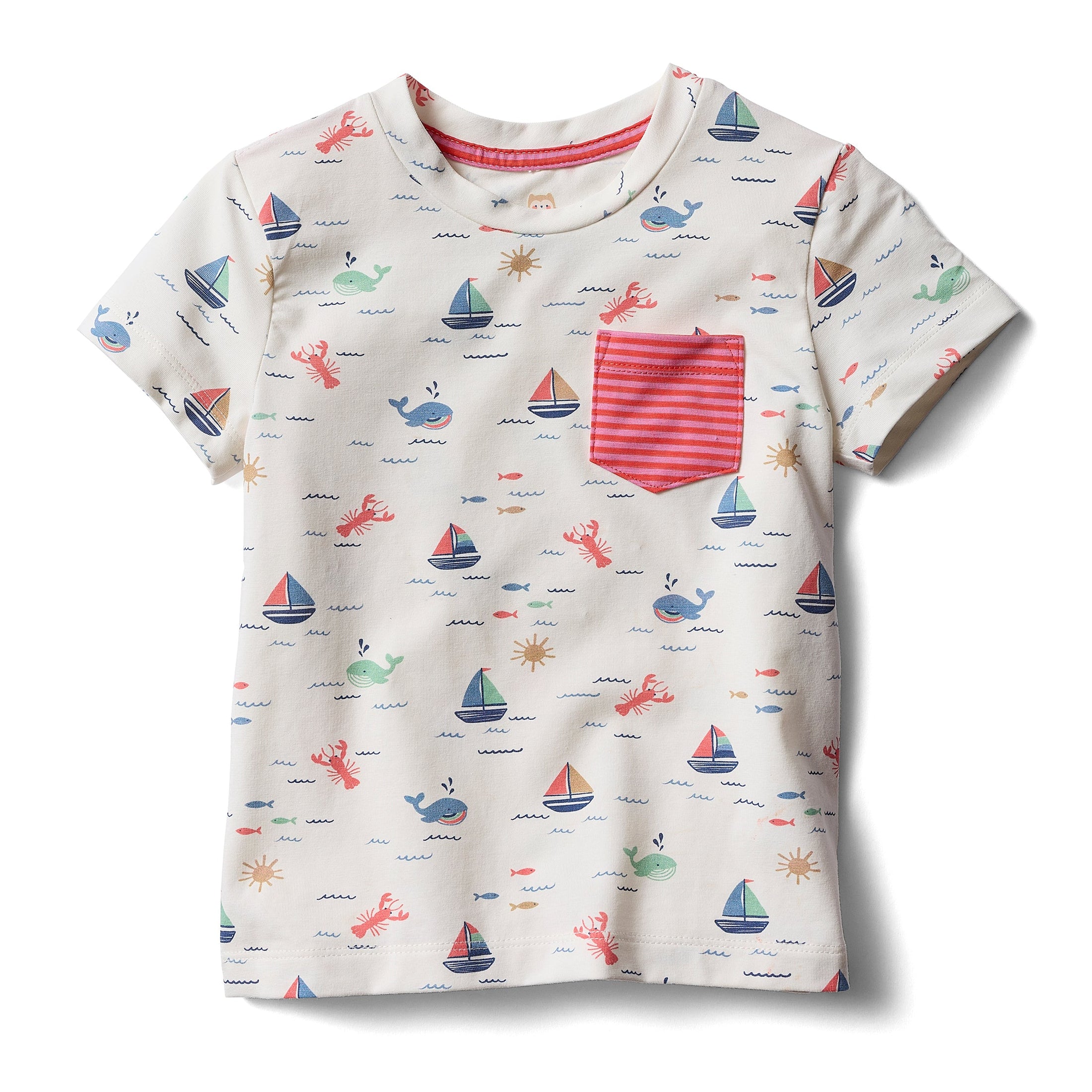 Jogger Set - Casco Bay Coral Stripe