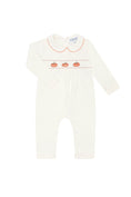 Load image into Gallery viewer, Ivory Pumpkin Patch Embroidered Playsuit
