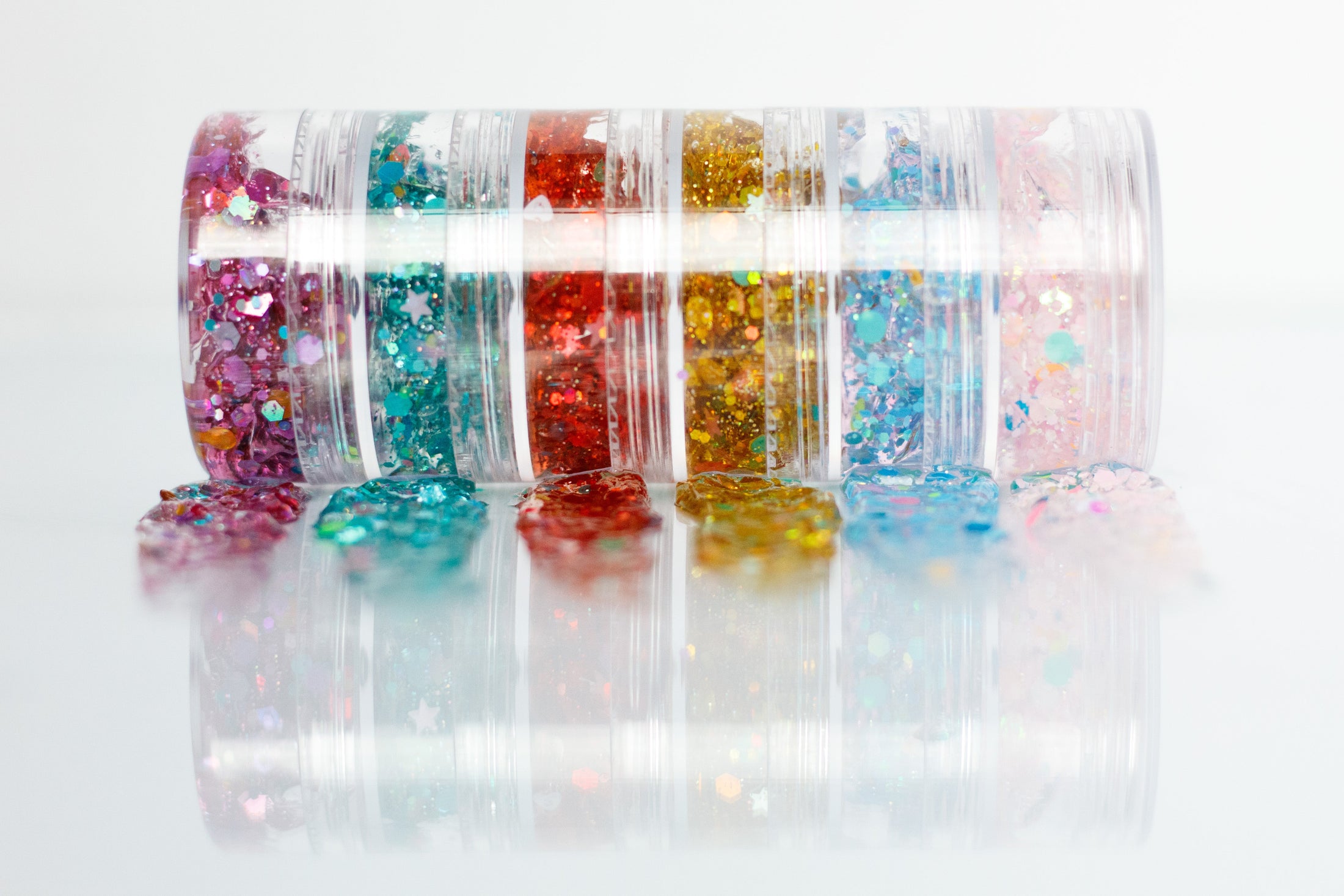 Jewel Tones Hair Glitter Stack