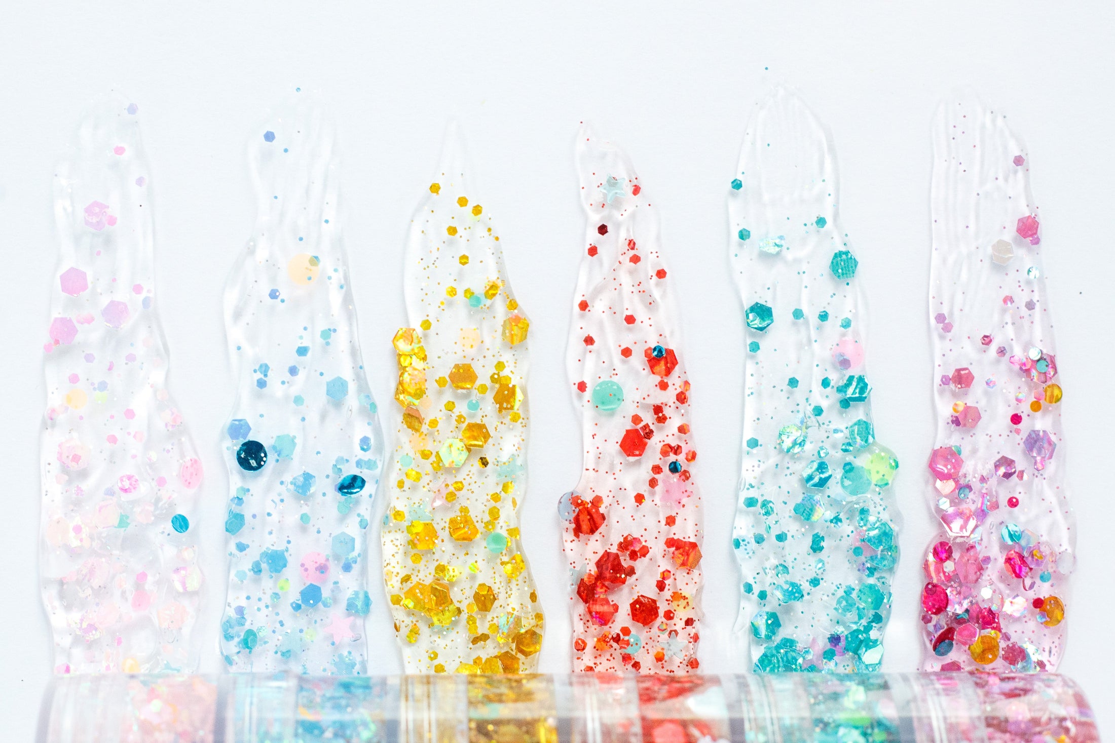 Jewel Tones Hair Glitter Stack