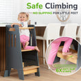 Load image into Gallery viewer, Standing Toddler Tower with Sliding Safety Door

