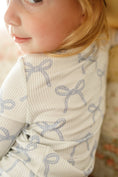 Load image into Gallery viewer, Blue Belle 2pc Ribbed Bamboo Pajamas
