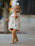 Load image into Gallery viewer, Fall Gingham Baby Bloomer Set Ruffle Collar Bow
